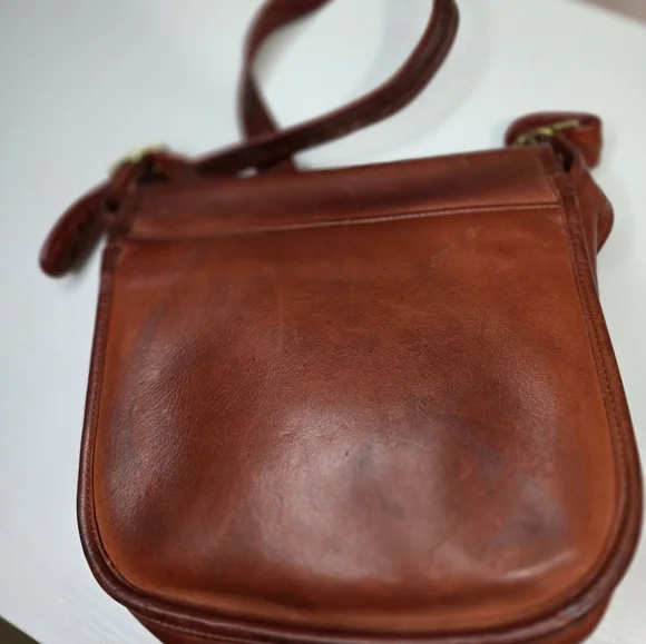 Vintage 1960-1970s Coach Courier Made In NYC Rust, Pre-Creed - Picture 9 of 15